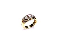 Anello Stocco Gioielli Donna in Oro giallo Rubino 0.37 Ct XAU-14 - XAU-14